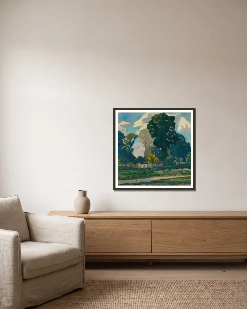 Crofts Lane, Letchworth von Spencer Frederick Gore gerahmt an einer Wand