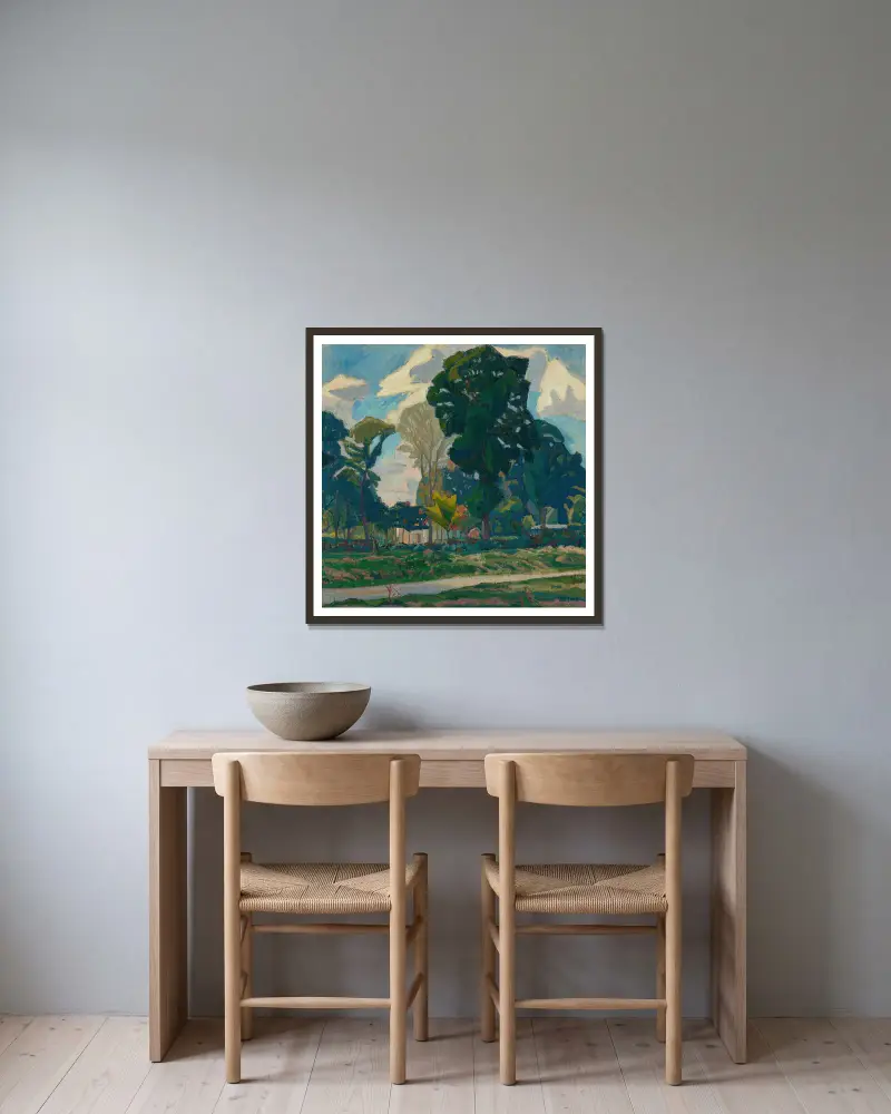 Crofts Lane, Letchworth von Spencer Frederick Gore gerahmt an einer Wand