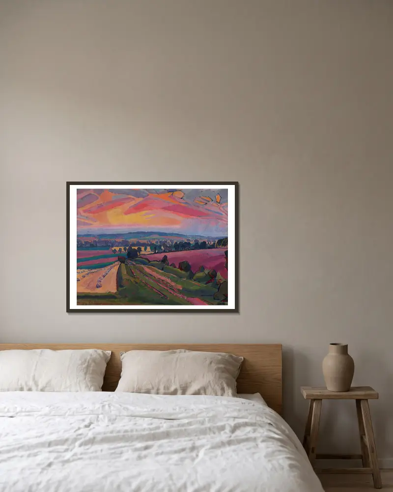 The Icknield Way von Spencer Frederick Gore gerahmt an einer Wand