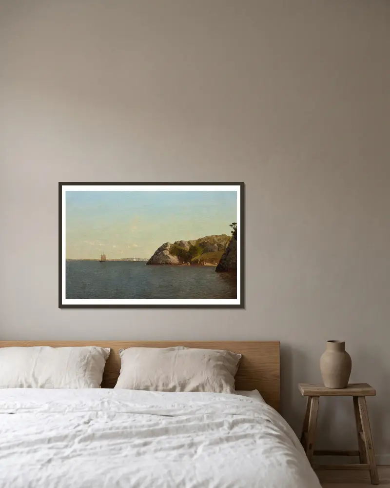 Newport, Rhode Island, John Frederick Kensett w ramie na ścianie