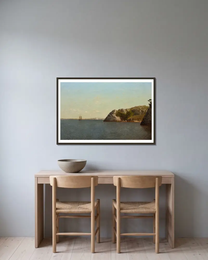 Newport, Rhode Island, John Frederick Kensett w ramie na ścianie