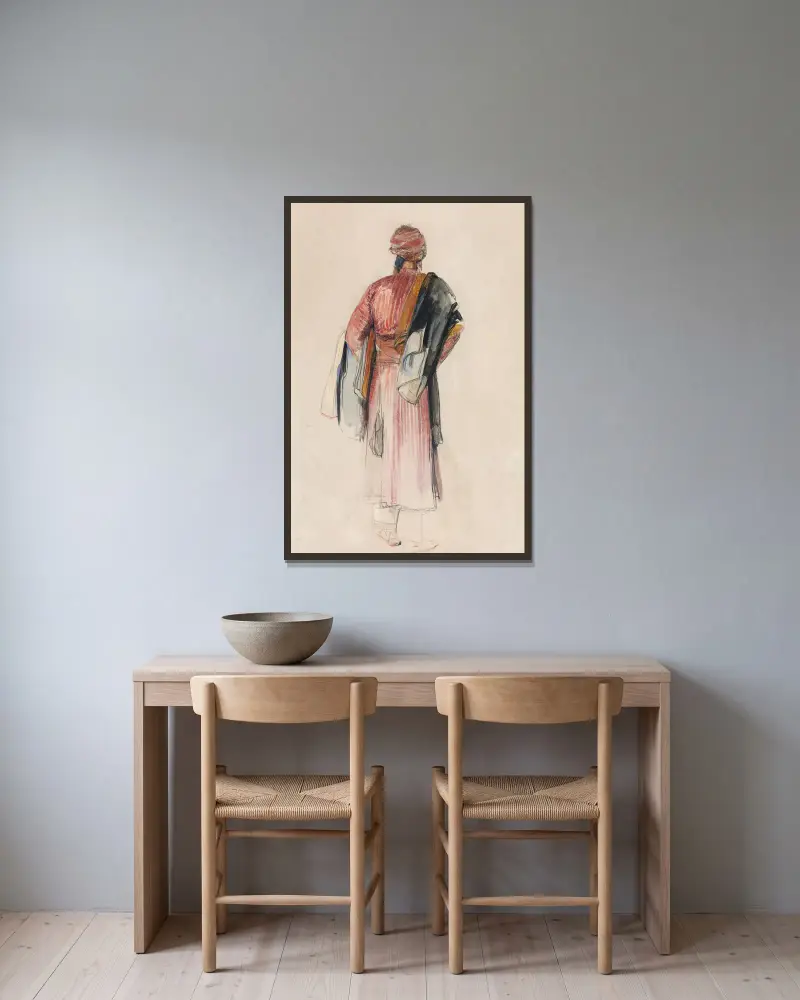 Beduín, John Frederick Lewis v rámu na stěně
