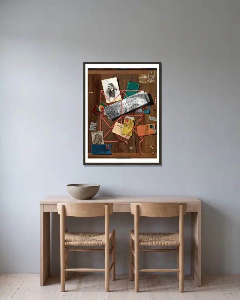 Regalbild für William Malcolm Bunn von John Frederick Peto gerahmt an einer Wand