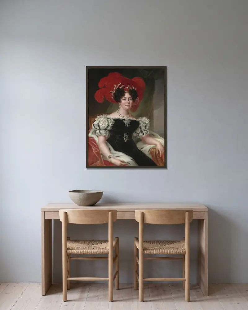 Desideria, 1781–1860, Sveriges och Norges drottning av Fredric Westin inramad på en vägg