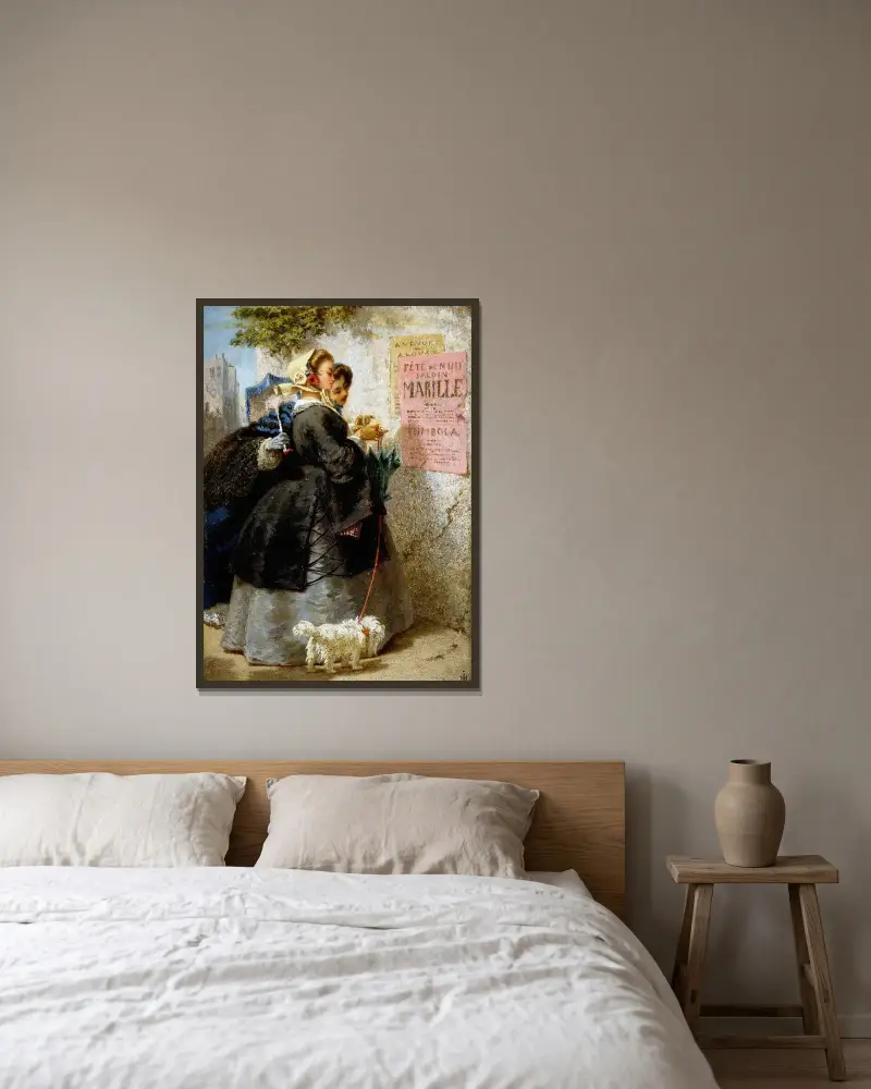 The Poster av Johan Fredrik Höckert inramad på en vägg
