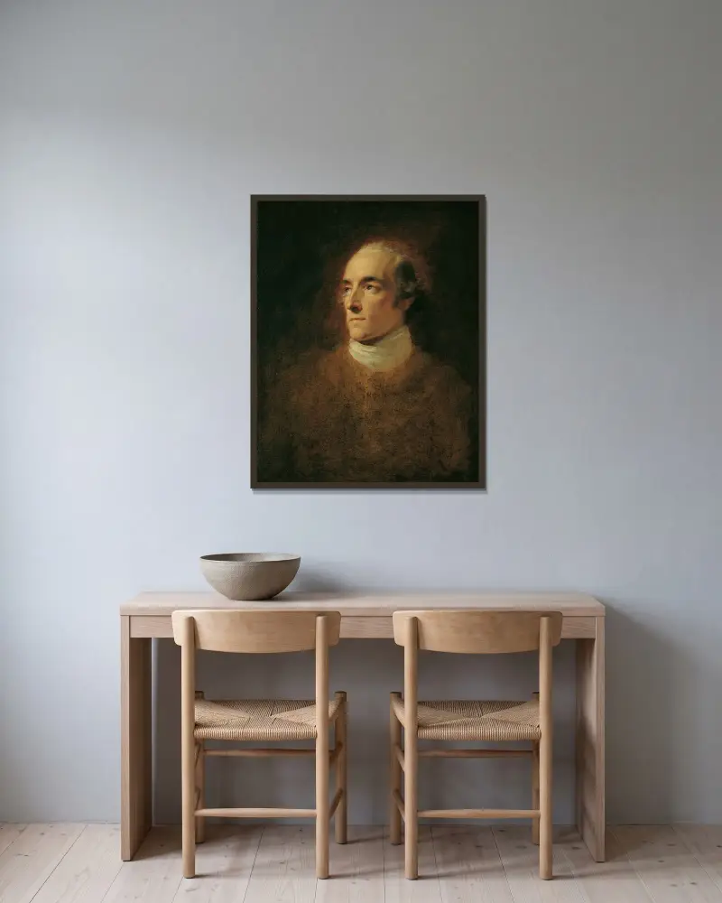 Greve Franz Joseph Saurau av Heinrich Friedrich Füger inramad på en vägg