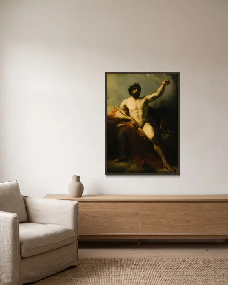 Jupiter, Heinrich Friedrich Füger v rámu na stěně