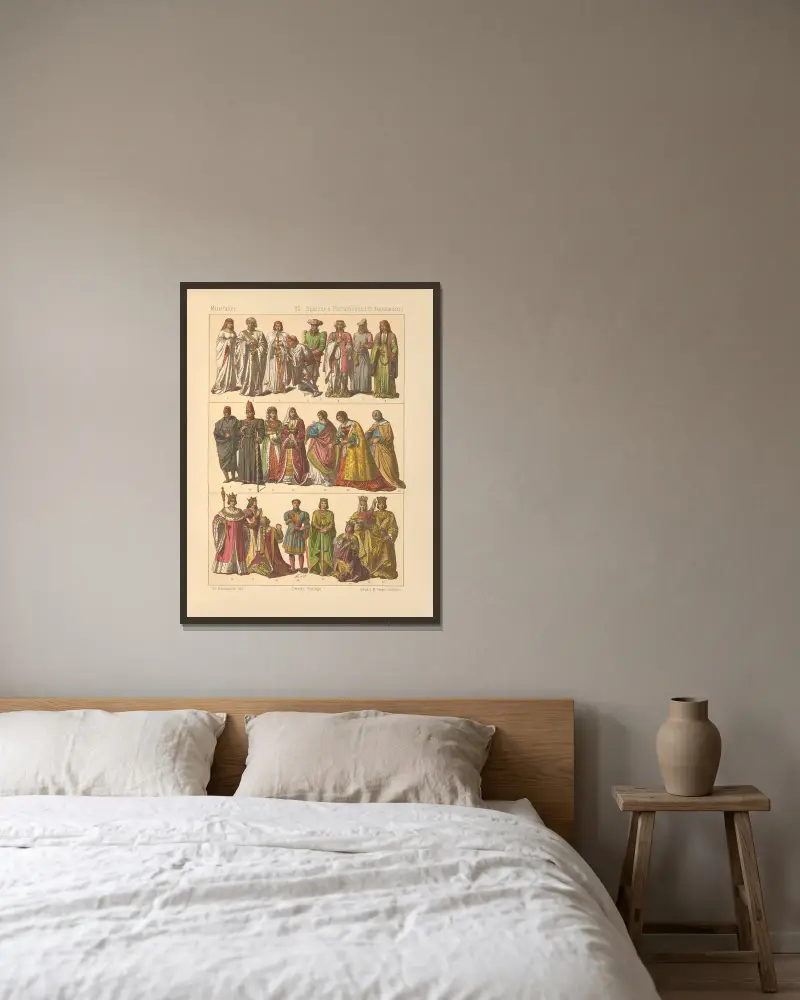 Hiszpanie i Portugalczycy, 1884 – Nr. 3, Friedrich Hottenroth w ramie na ścianie