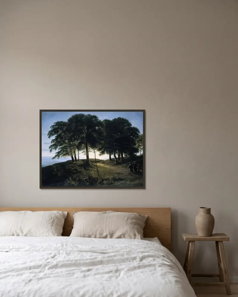 Morning av Karl Friedrich Schinkel inramad på en vägg