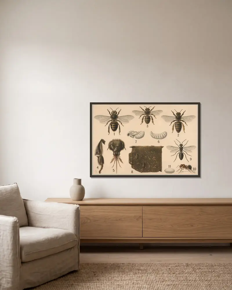 Hymenoptera, Friedrich Specht v rámu na stěně