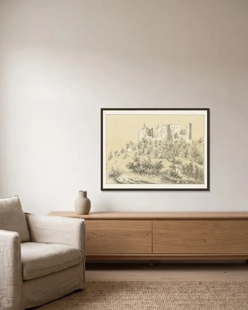 Dorneck von Johann Friedrich Wagner gerahmt an einer Wand