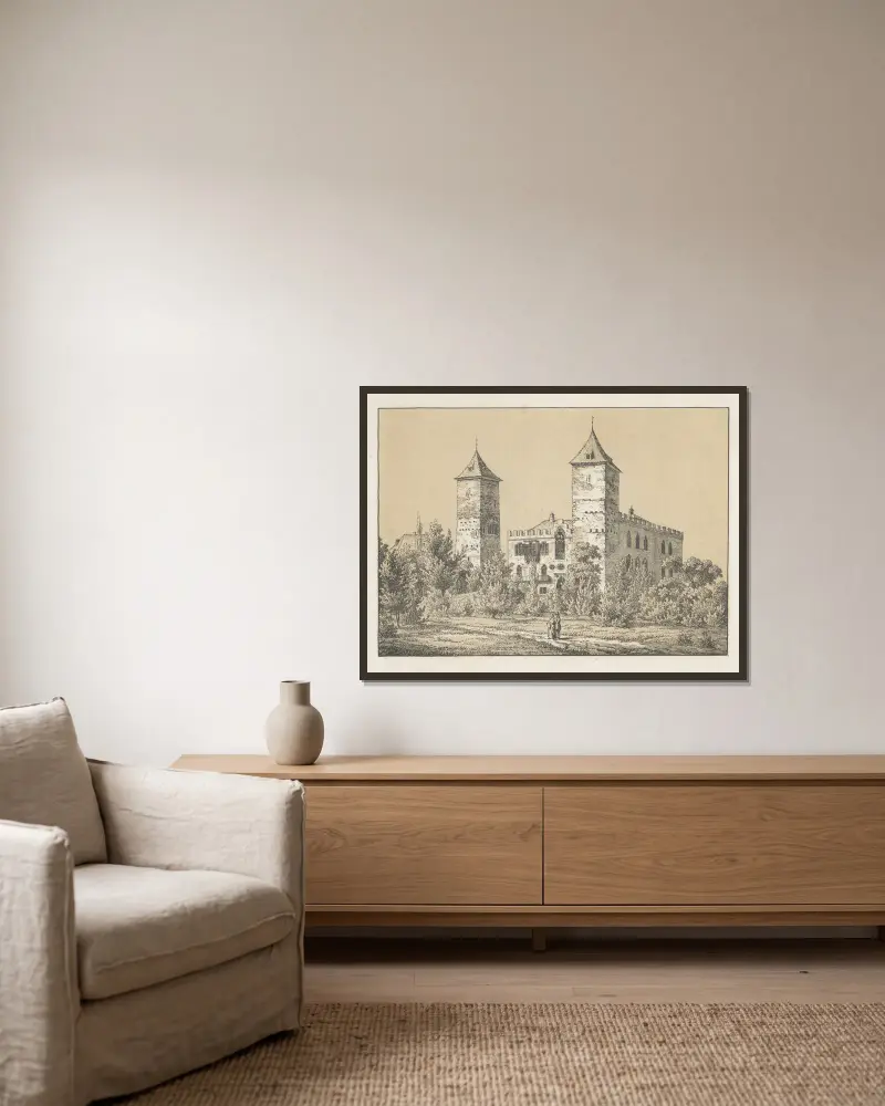 Gottlieben von Johann Friedrich Wagner gerahmt an einer Wand