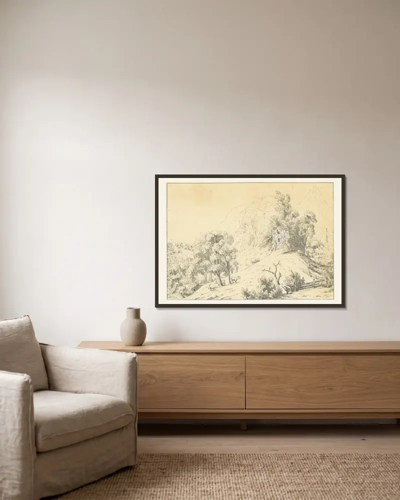 Rudenz von Johann Friedrich Wagner gerahmt an einer Wand
