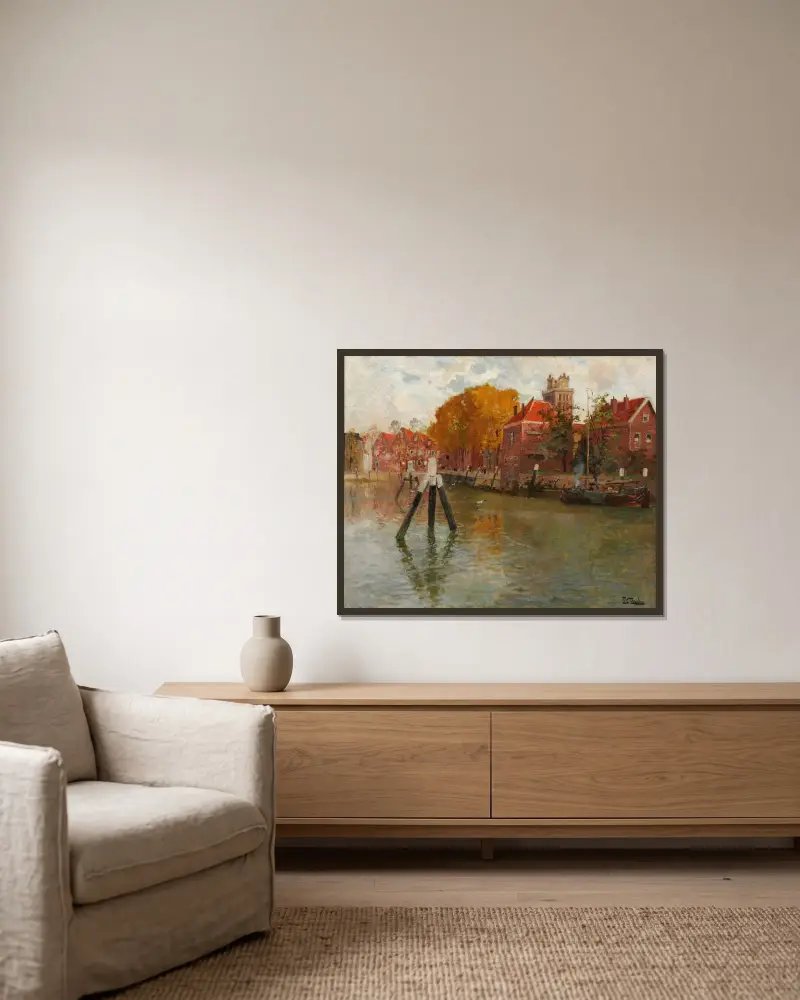 Dordrecht, Frits Thaulow w ramie na ścianie