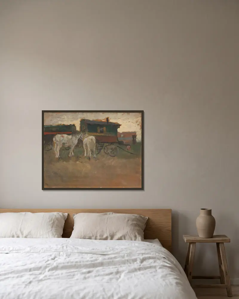 Z Bretanii, Frits Thaulow w ramie na ścianie
