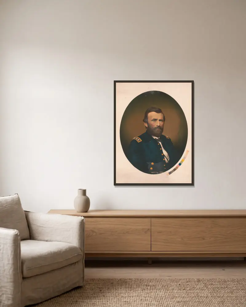 General Ulysses S. Grant, James Fuller Queen v rámu na stěně