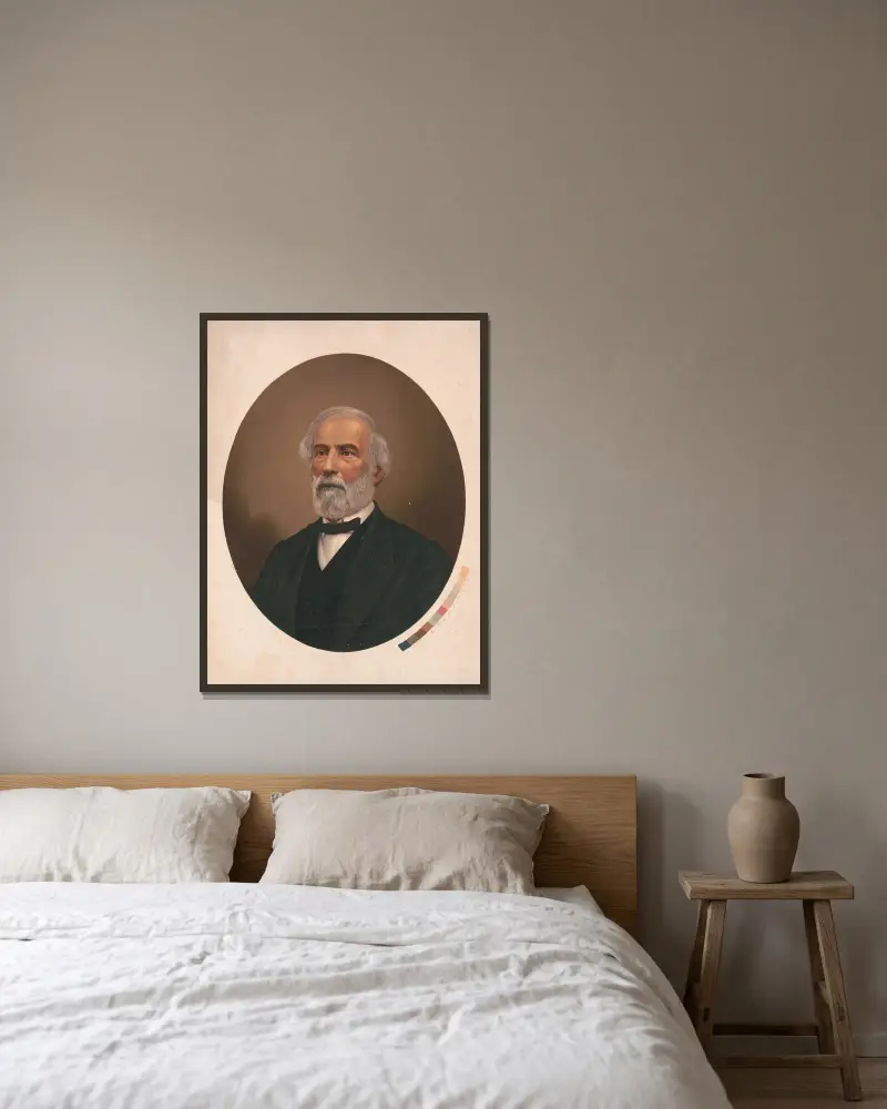 Robert E. Lee, James Fuller Queen v rámu na stěně