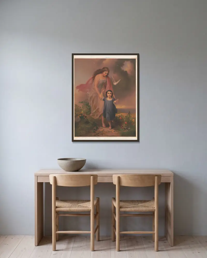 Der geistliche Führer von James Fuller Queen gerahmt an einer Wand