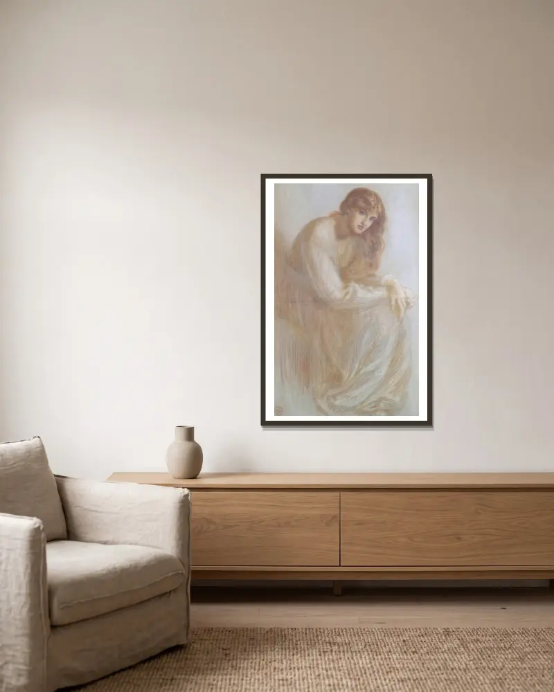 Alexa Wilding, Dante Gabriel Rossetti v rámu na stěně