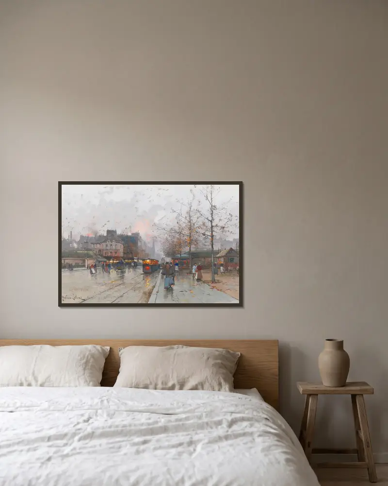 Porte de Châtillon von Eugène Galien-Laloue gerahmt an einer Wand