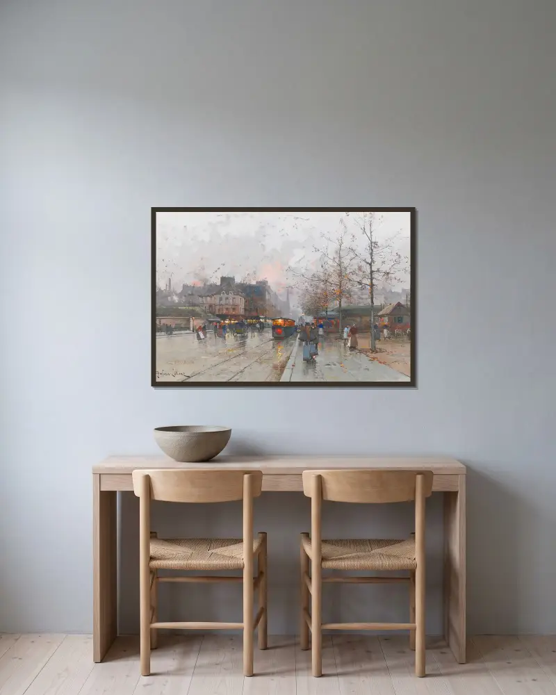 Porte de Châtillon von Eugène Galien-Laloue gerahmt an einer Wand