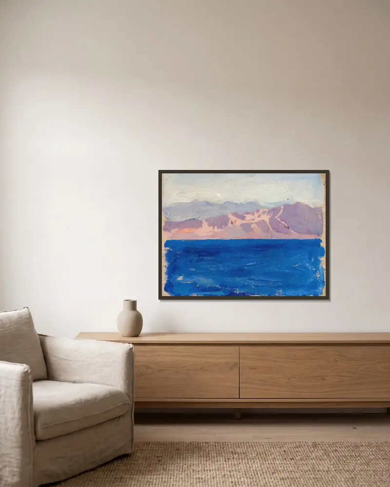 Red Sea av Akseli Gallen-Kallela inramad på en vägg