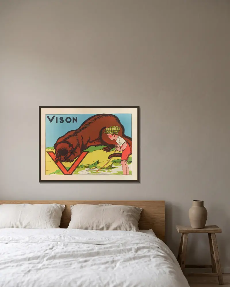 Vison von Gaston Marechaux gerahmt an einer Wand
