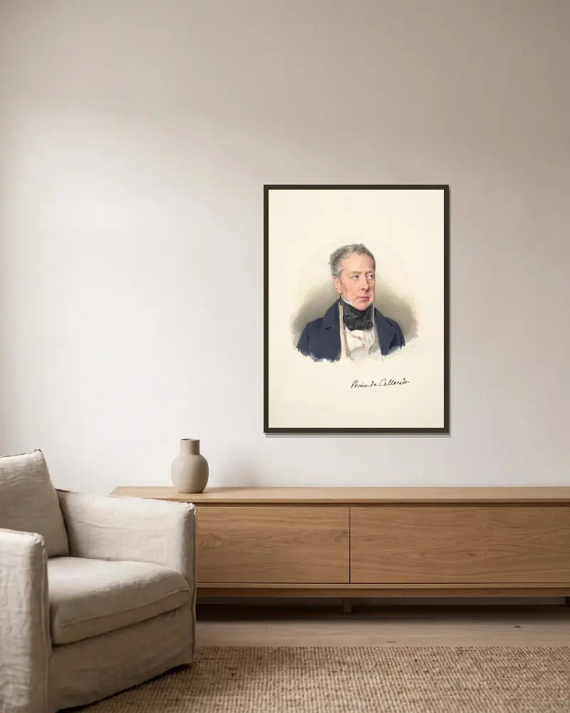 Prince Rudolph Joseph of Colloredo-Mansfeld av Ferdinand Georg Waldmüller inramad på en vägg