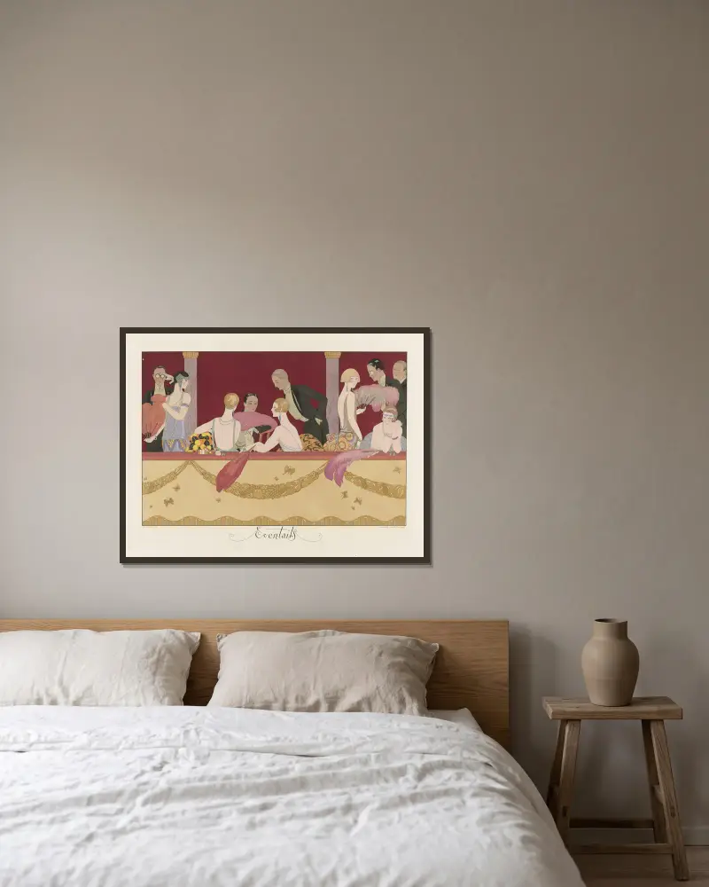 Ventilátory, George Barbier v rámu na stěně
