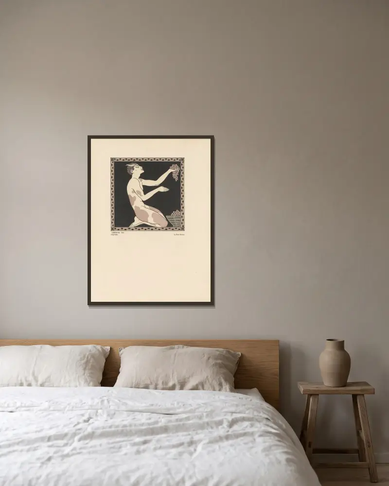 Nijinski av George Barbier inramad på en vägg