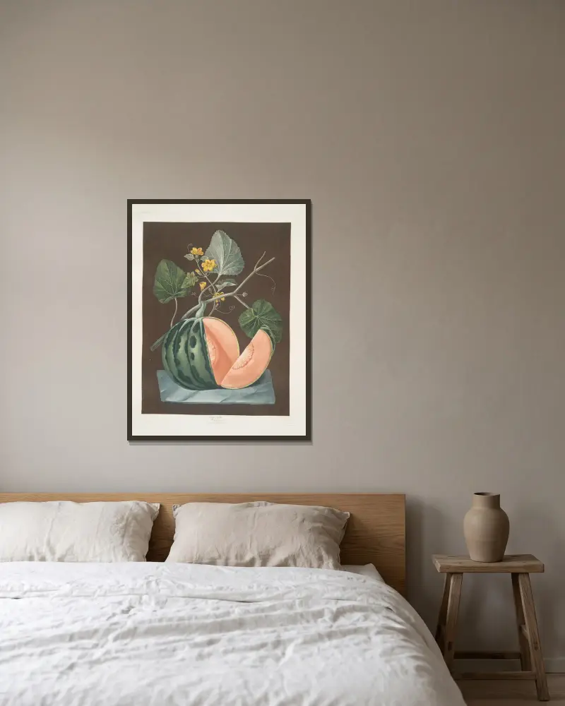 Polinac-Melone von George Brookshaw gerahmt an einer Wand