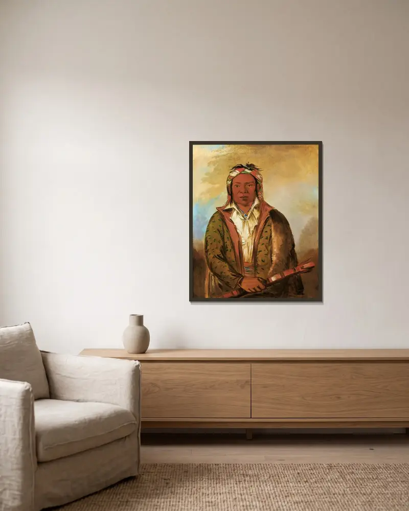 Shee-Náh-Wee av George Catlin inramad på en vägg