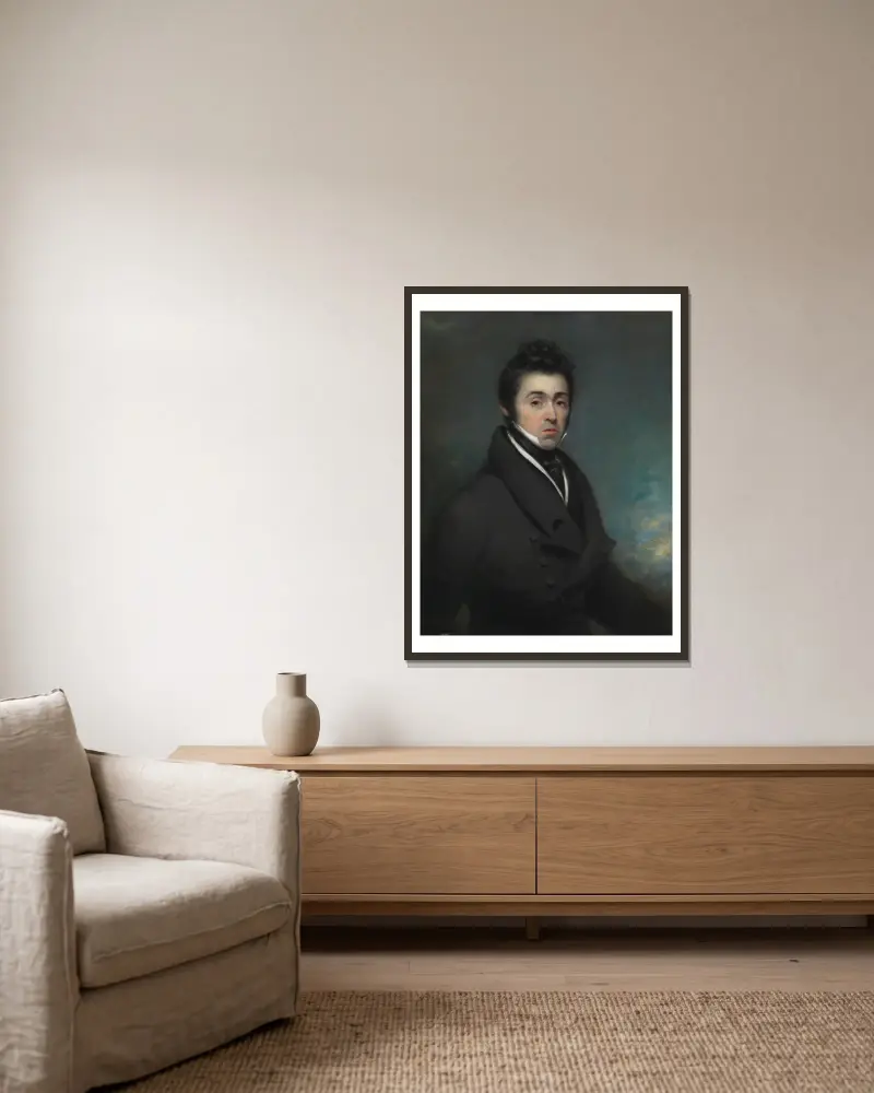 Neznámý muž, George Chinnery v rámu na stěně
