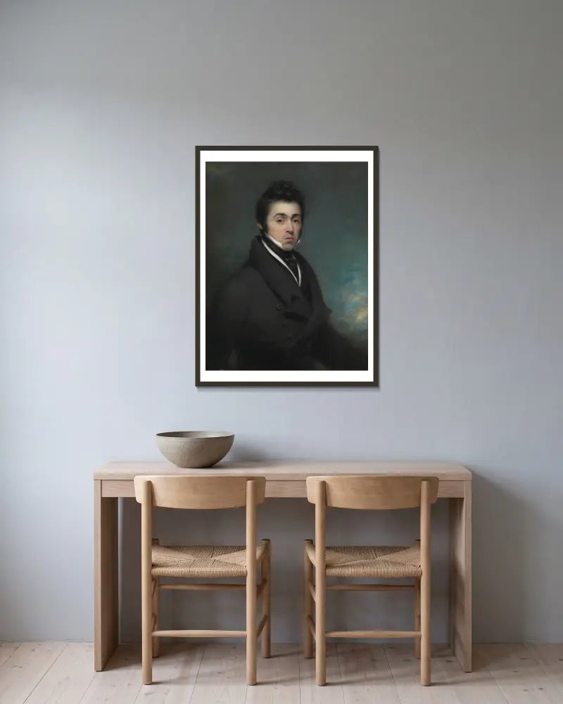 Neznámý muž, George Chinnery v rámu na stěně