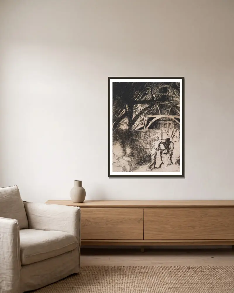 Plnící pytle, Sir George Clausen v rámu na stěně