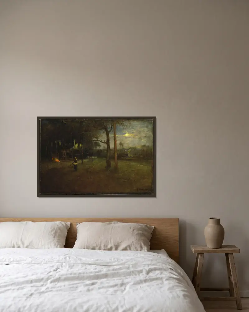 Månsken, Tarpon Springs av George Inness inramad på en vägg