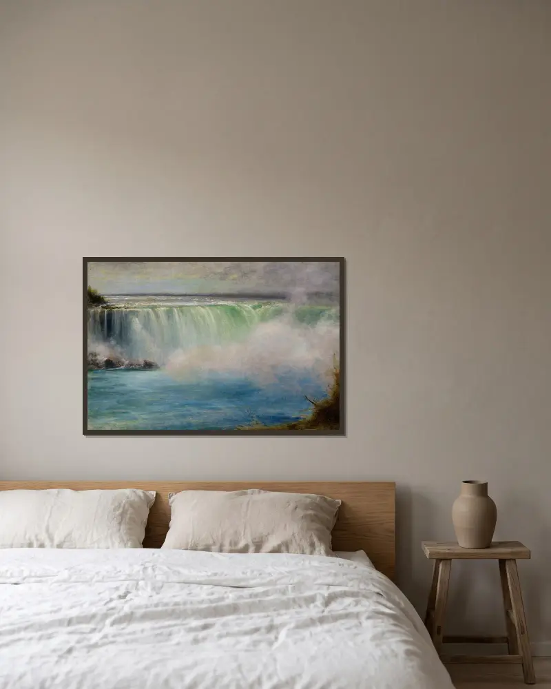 Niagarské vodopády, George Inness v rámu na stěně