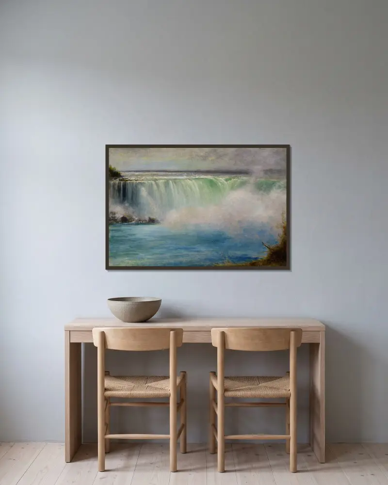 Niagarské vodopády, George Inness v rámu na stěně