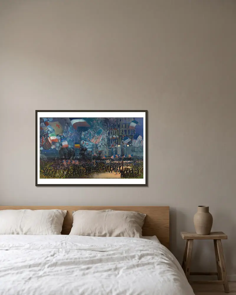 Noc rozejmu, George Luks w ramie na ścianie