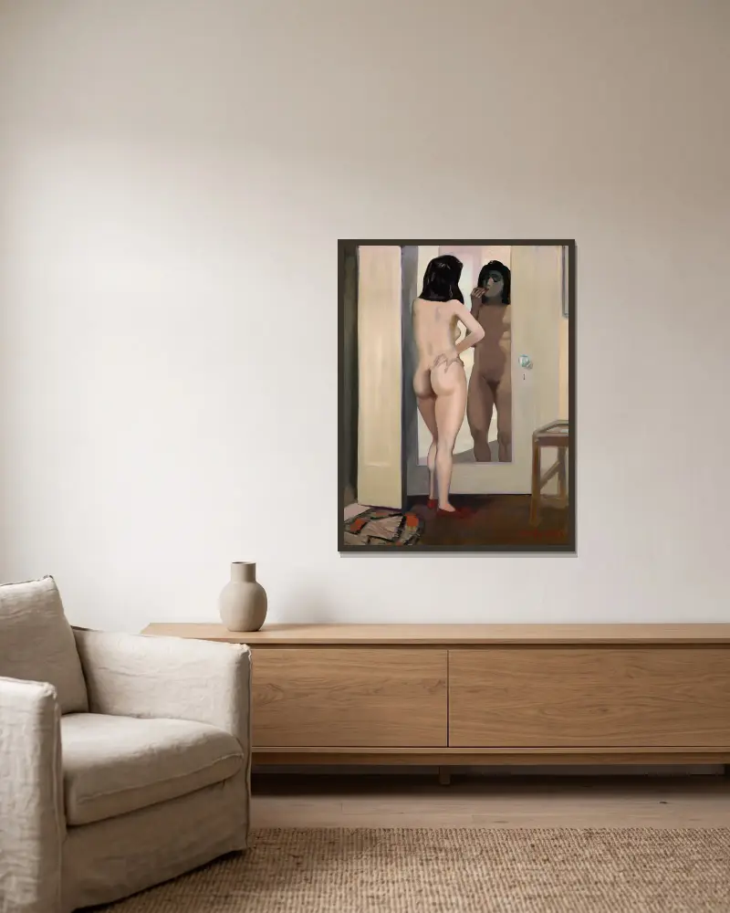 Morgonljus von George Luks gerahmt an einer Wand