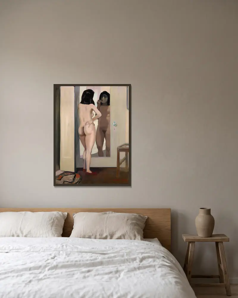 Morgonljus von George Luks gerahmt an einer Wand