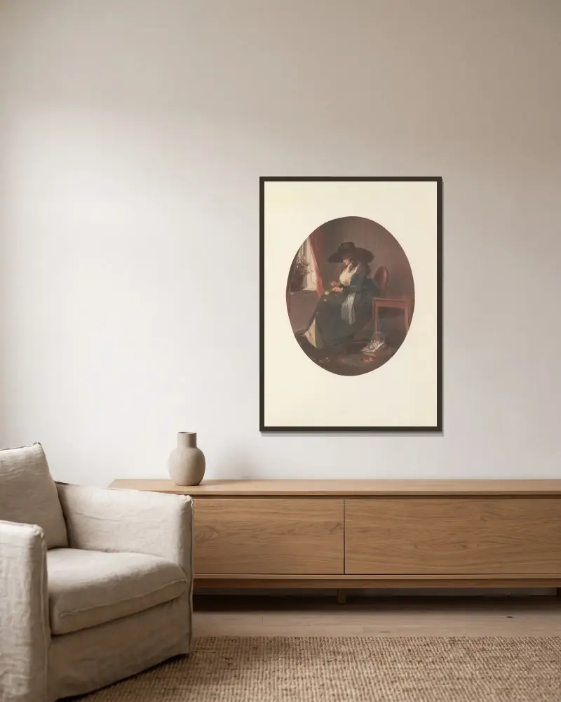 Diligence von George Morland gerahmt an einer Wand