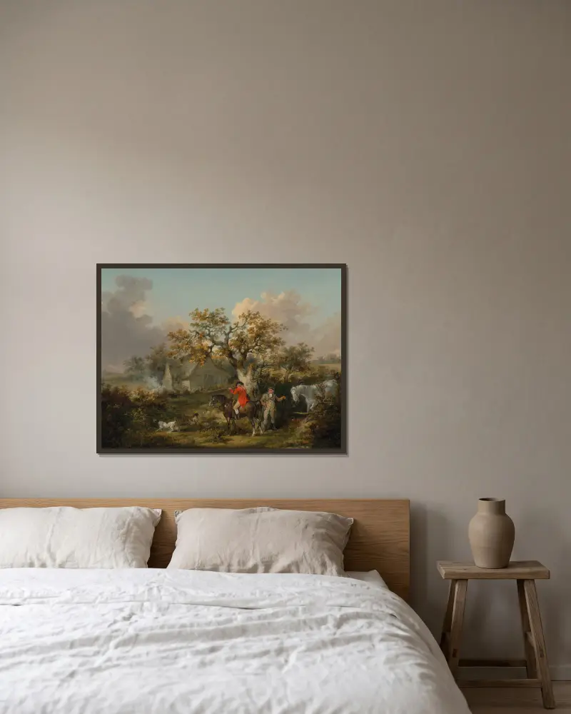 Kuropatwy, George Morland w ramie na ścianie
