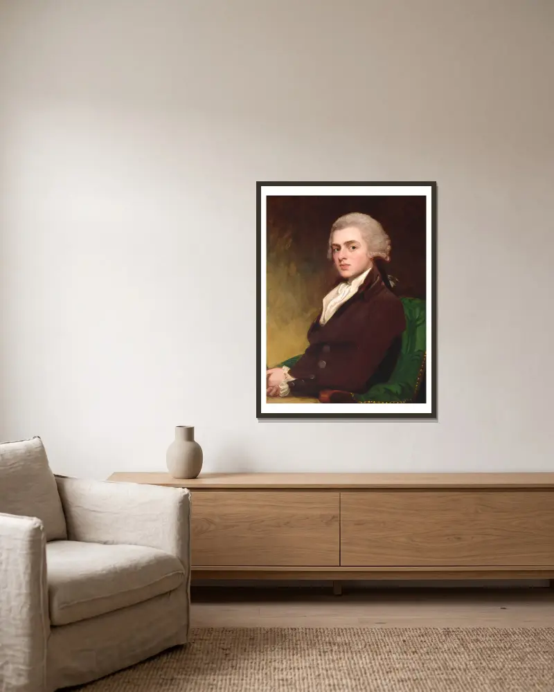 Colonel Clitherow von George Romney gerahmt an einer Wand