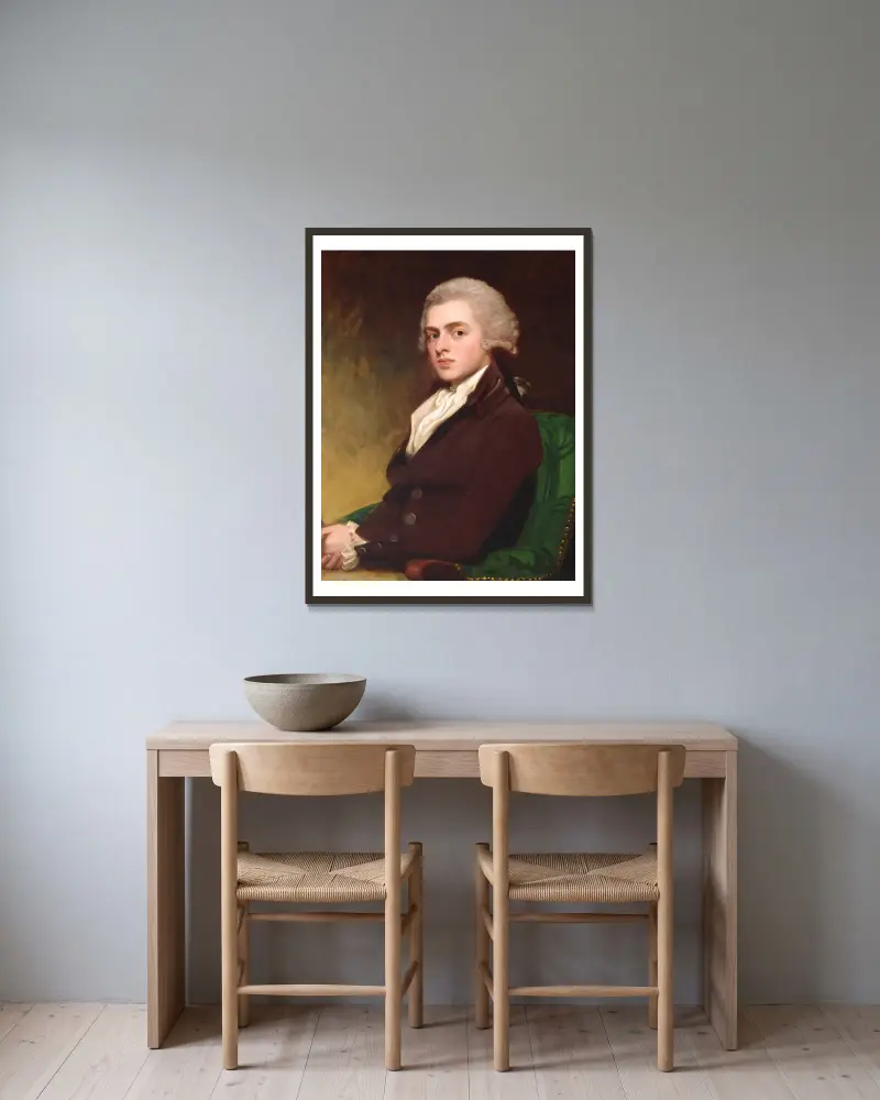 Colonel Clitherow von George Romney gerahmt an einer Wand