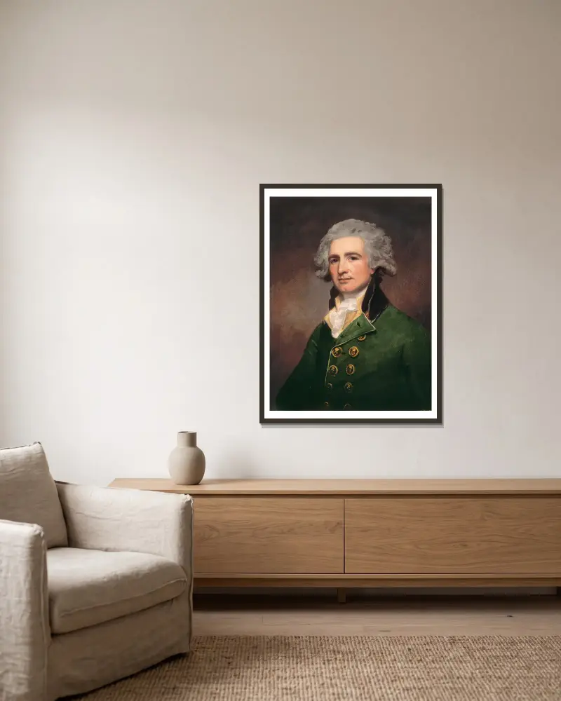 Plukovník Robert Abercrombie, George Romney v rámu na stěně