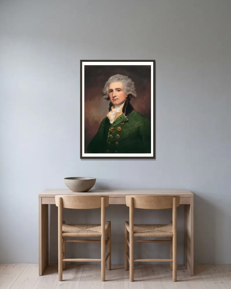 Plukovník Robert Abercrombie, George Romney v rámu na stěně