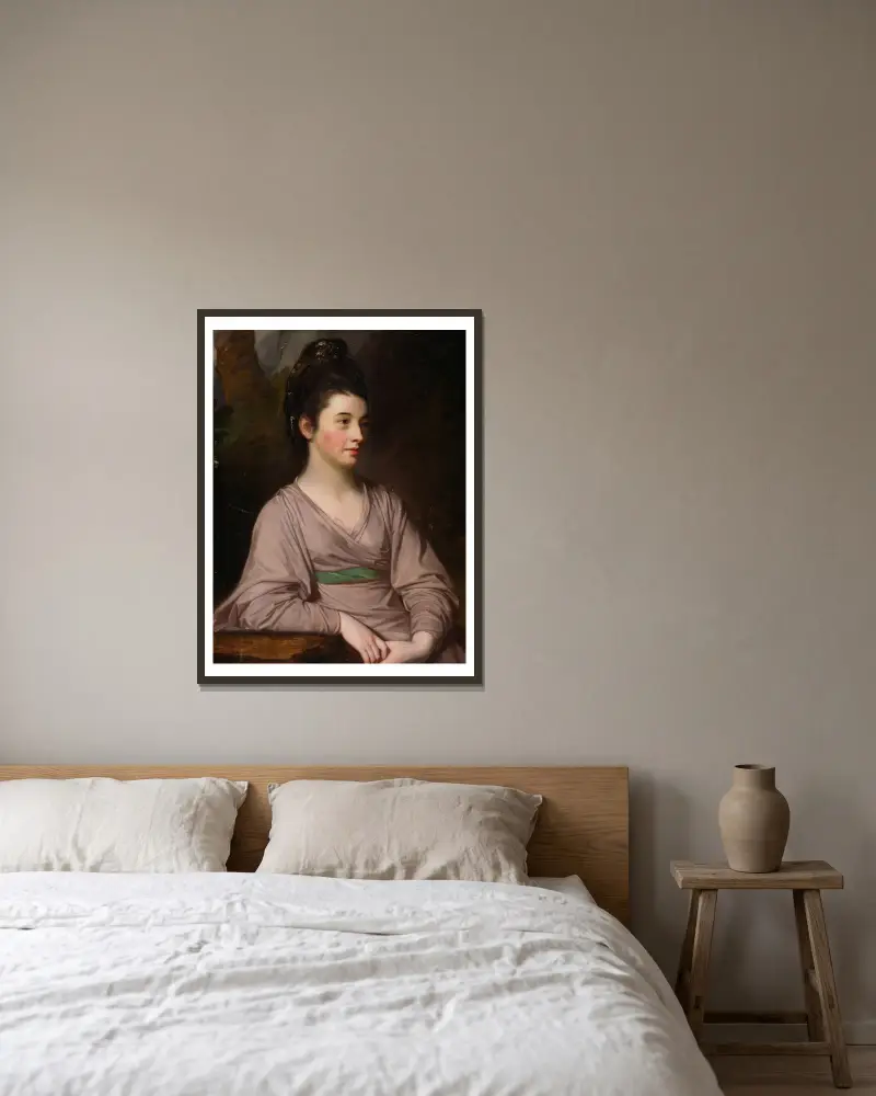 Miss Kirkpatrick, George Romney v rámu na stěně