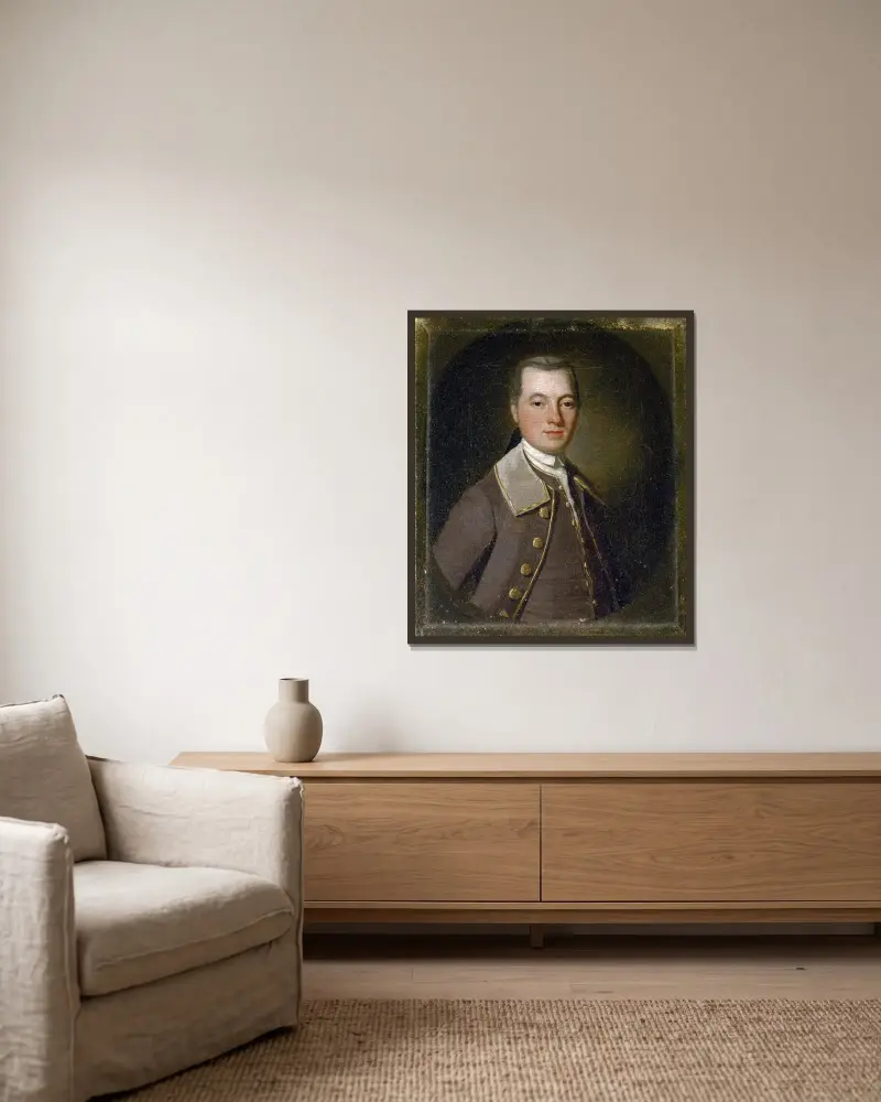 William Watson av George Romney inramad på en vägg