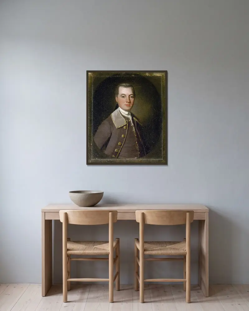 William Watson av George Romney inramad på en vägg